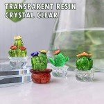 Cute Resin Cactus Figurines for Home Decor