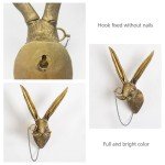 Resin Animal Head Wall Decor - Deer & Rabbit