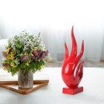 Abstract Fire Resin Sculpture for Modern Decor