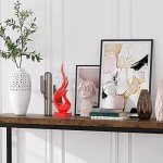 Abstract Fire Resin Sculpture for Modern Decor