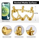 Gold Thinker Statue Abstract Art Sculpture