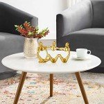 Gold Thinker Statue Abstract Art Sculpture