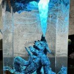 Custom Anime Resin Wood Lamp for Home Decor