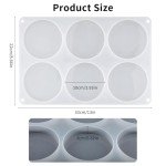 Deep Round Silicone Coaster Mold - 6 Cavity