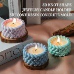 Knot Shape Tealight Holder Silicone Mold Set