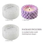 Knot Shape Tealight Holder Silicone Mold Set