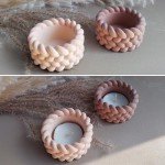 Knot Shape Tealight Holder Silicone Mold Set