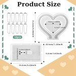 Heart-Shaped Resin Photo Frame Mold for DIY