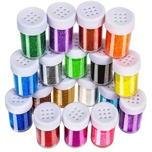 18 Pack Extra Fine Glitter for Resin Art