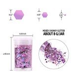 36-Color Chunky and Fine Glitter Mix Set