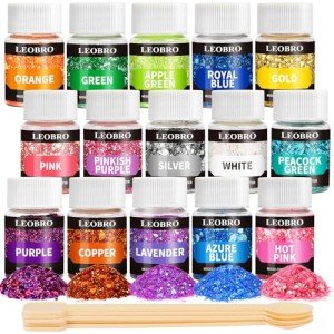 15 Colors Chunky Glitter for Resin Crafts