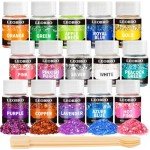 15 Colors Chunky Glitter for Resin Crafts