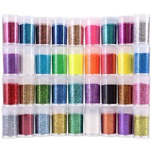 36 Color Fine Glitter Set for Resin Art