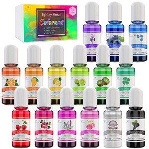 15 Vibrant Liquid Epoxy Resin Color Pigments
