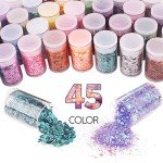Rainbow Holographic Glitter Mix for Resin Art