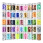 45-Color Holographic Glitter Mix for Resin Crafts