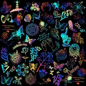 300 Shiny Holographic Stickers for Resin Art