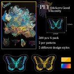 300 Shiny Holographic Stickers for Resin Art