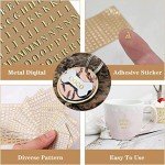 Small Metallic Letter Stickers for Resin Crafts