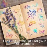 300 Shiny Holographic Stickers for Resin Art