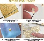 Small Metallic Letter Stickers for Resin Crafts