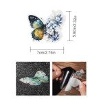 Butterfly & Moon Waterproof Vinyl Stickers Set