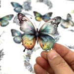 Butterfly & Moon Waterproof Vinyl Stickers Set