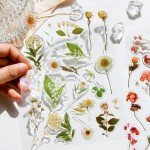 Maxleaf 8 Sheets 3D Leaf Stickers for Crafts