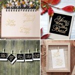 Inspirational Quote Metal Stickers for Resin Art