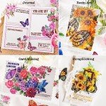 Assorted Butterfly and Flower Resin Decals – 300 Pack