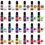 24 Vibrant Alcohol Ink Colors for Resin Art