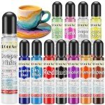 Vibrant Alcohol Ink Set - 12 Colors, 10ml