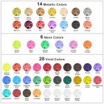 48 Vibrant Alcohol Ink Colors for Resin Art