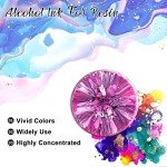 48 Vibrant Alcohol Ink Colors for Resin Art