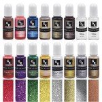 Metallic Alcohol Ink Set - 16 Vibrant Colors