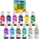 12-Color Alcohol Ink Set for Resin Art