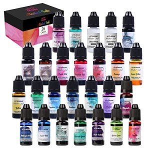 Alcohol Ink Set for Epoxy Resin Art - 26 Colors
