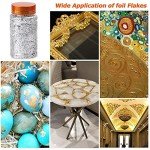 Metal Foil Flakes Set for Resin Art