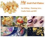 Gold Leaf Resin Flakes for Crafts and Jewelry