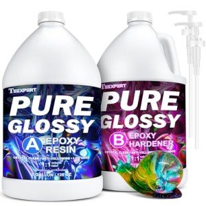 Teexpert 2 Gallon Food Safe Clear Epoxy Resin