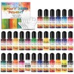 30 Transparent UV Epoxy Resin Pigment Colors