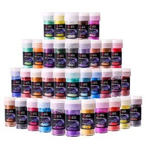 LET'S RESIN 36 Pack Mica Powder Set