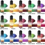 30 Transparent UV Epoxy Resin Pigment Colors
