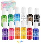 Vibrant 12-Color Epoxy Resin Pigment Set