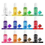 Vibrant 12-Color Epoxy Resin Pigment Set