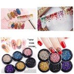 Multicolor Metallic Crushed Glass Chips for Crafts