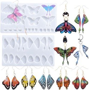 Butterfly Wing Silicone Molds for Resin Earrings