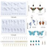 Butterfly Wing Silicone Molds for Resin Earrings