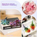 Large Axolotl Silicone Resin Molds for Crafts