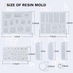 Resin Jewelry Making Kit - 240 Pieces Bundle